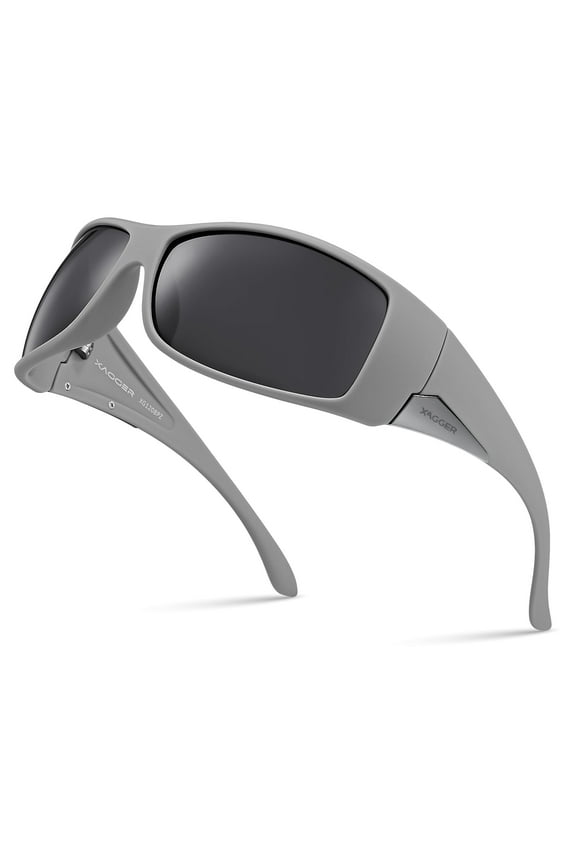 Oversized Wrap Around Sport Polarized Sunglasses for Men Driving Fishing Golf TR90 Frame Sun Glasses