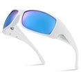 thumbnail image 1 of Xagger Oversized Wrap Around Sport Polarized Sunglasses for Men Driving Fishing Golf TR90 Frame Sun Glasses, 1 of 6