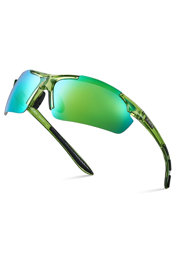 Polarized Lightweight UV400 Wrap Around Sport Sunglasses for Men Women Baseball Softball Running Glasses