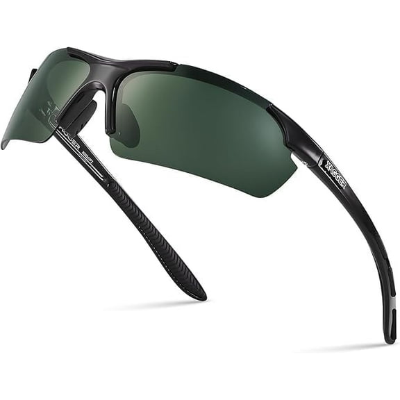 Xagger Polarized Lightweight UV400 Wrap Around Sport Sunglasses for Men Women Baseball Softball Running Glasses