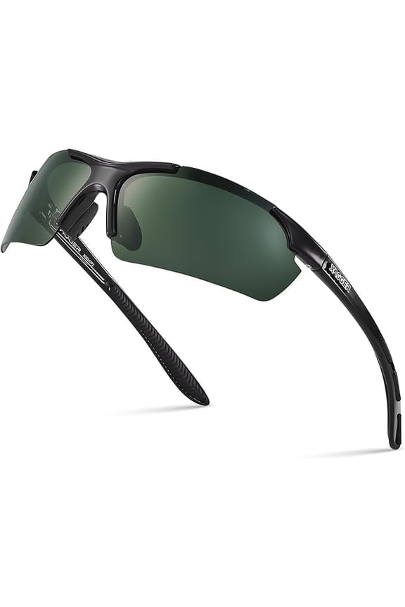 Polarized Lightweight UV400 Wrap Around Sport Sunglasses for Men Women Baseball Softball Running Glasses