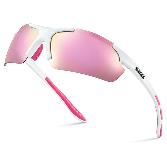 Xagger Polarized Lightweight UV400 Wrap Around Sport Sunglasses for Men Women Baseball Softball Running Glasses