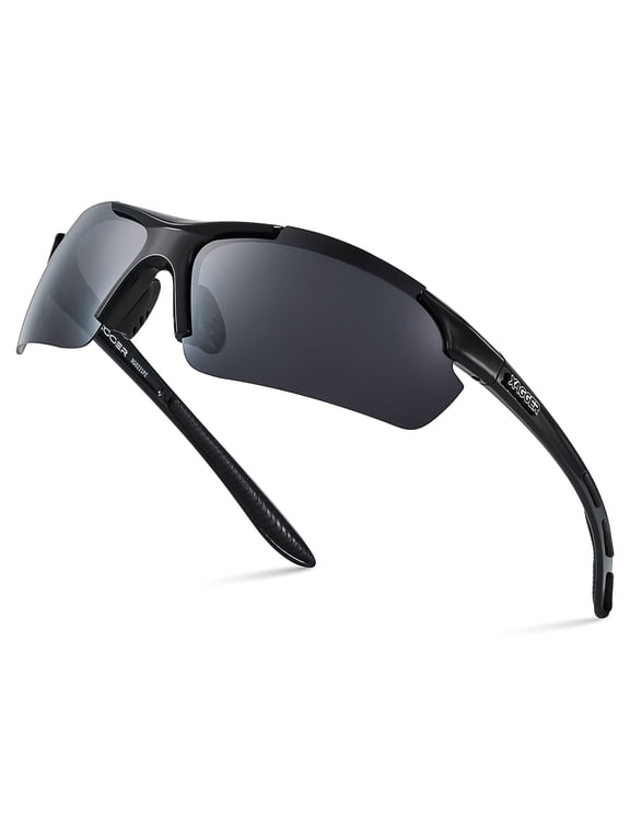 Polarized Lightweight UV400 Wrap Around Sport Sunglasses for Men Women Baseball Softball Running Glasses