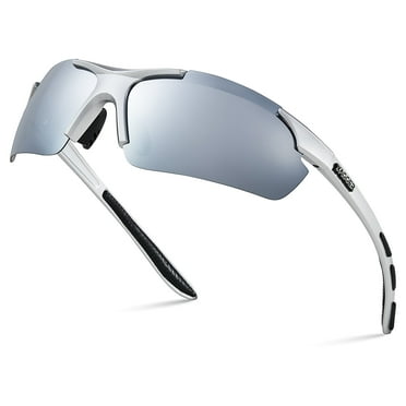 Xagger Polarized Lightweight UV400 Wrap Around Sport Sunglasses for Men Women Baseball Softball Running Glasses
