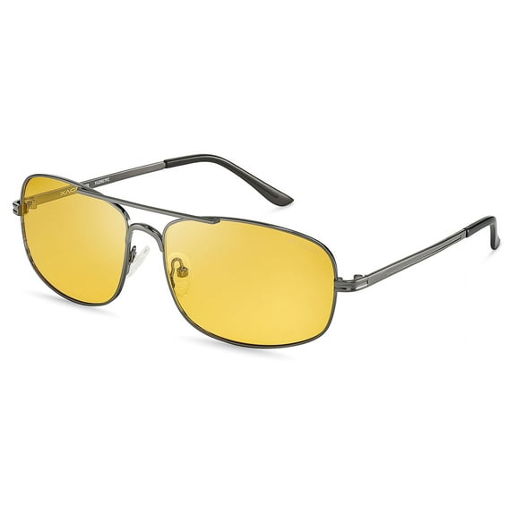 Xagger Polarized Oval Aviator Sunglasses for Men Pilot Metal Frame Driving Fishing Golf UV400 Sun Glasses