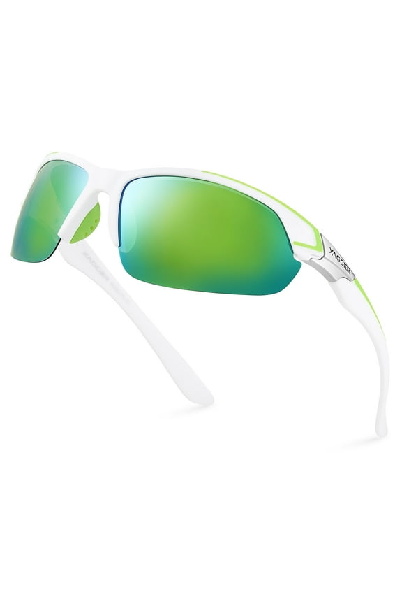 Polarized Sports Sunglasses for Men Women UV400 Wrap Around Baseball Softball Running Sun Glasses