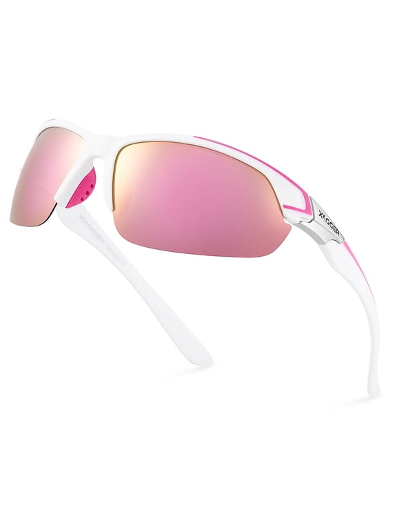 Polarized Sports Sunglasses for Men Women UV400 Wrap Around Baseball Softball Running Sun Glasses
