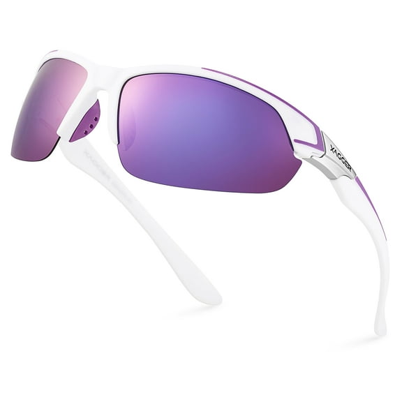 Xagger Polarized Sports Sunglasses for Men Women UV400 Wrap Around Baseball Softball Running Sun Glasses