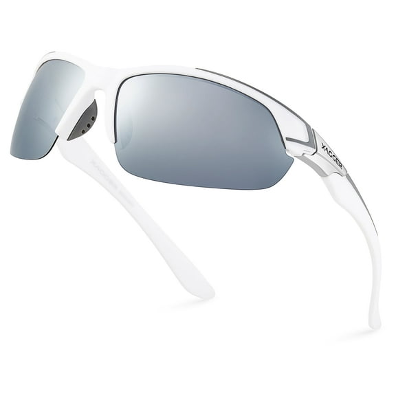 Xagger Polarized Sports Sunglasses for Men Women UV400 Wrap Around Baseball Softball Running Sun Glasses