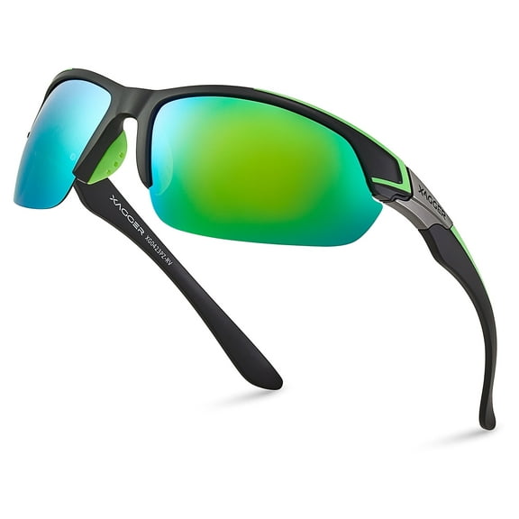 Xagger Polarized Sports Sunglasses for Men Women UV400 Wrap Around Baseball Softball Running Sun Glasses