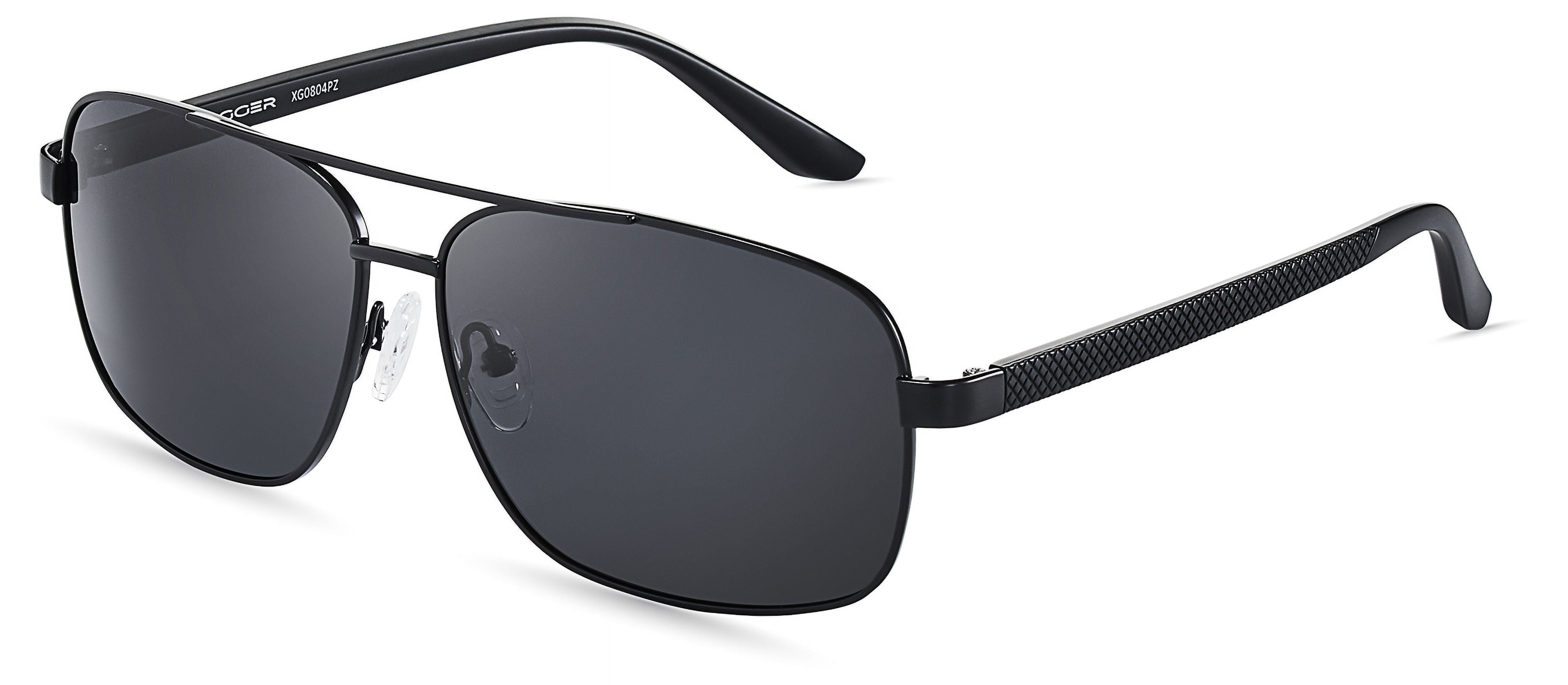 Xagger Polarized Square Aviator Sunglasses for Men Classic 