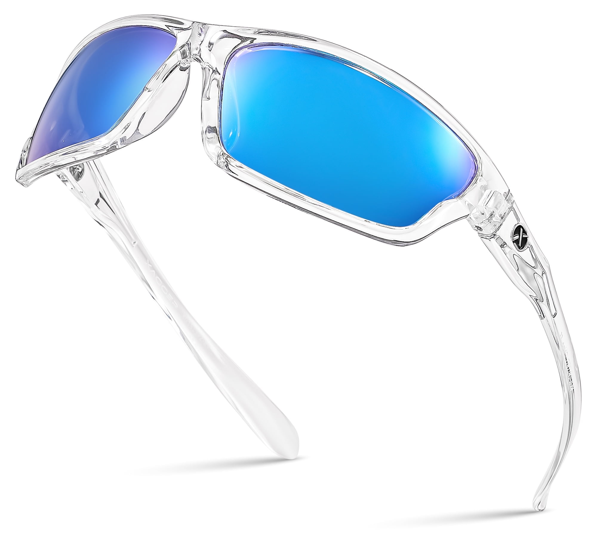 SUNGAIT Rectangle Sports Sunglasses For Men - Lightweight Wraparound, Photochromic Lenses, For Running, Fishing, Driving