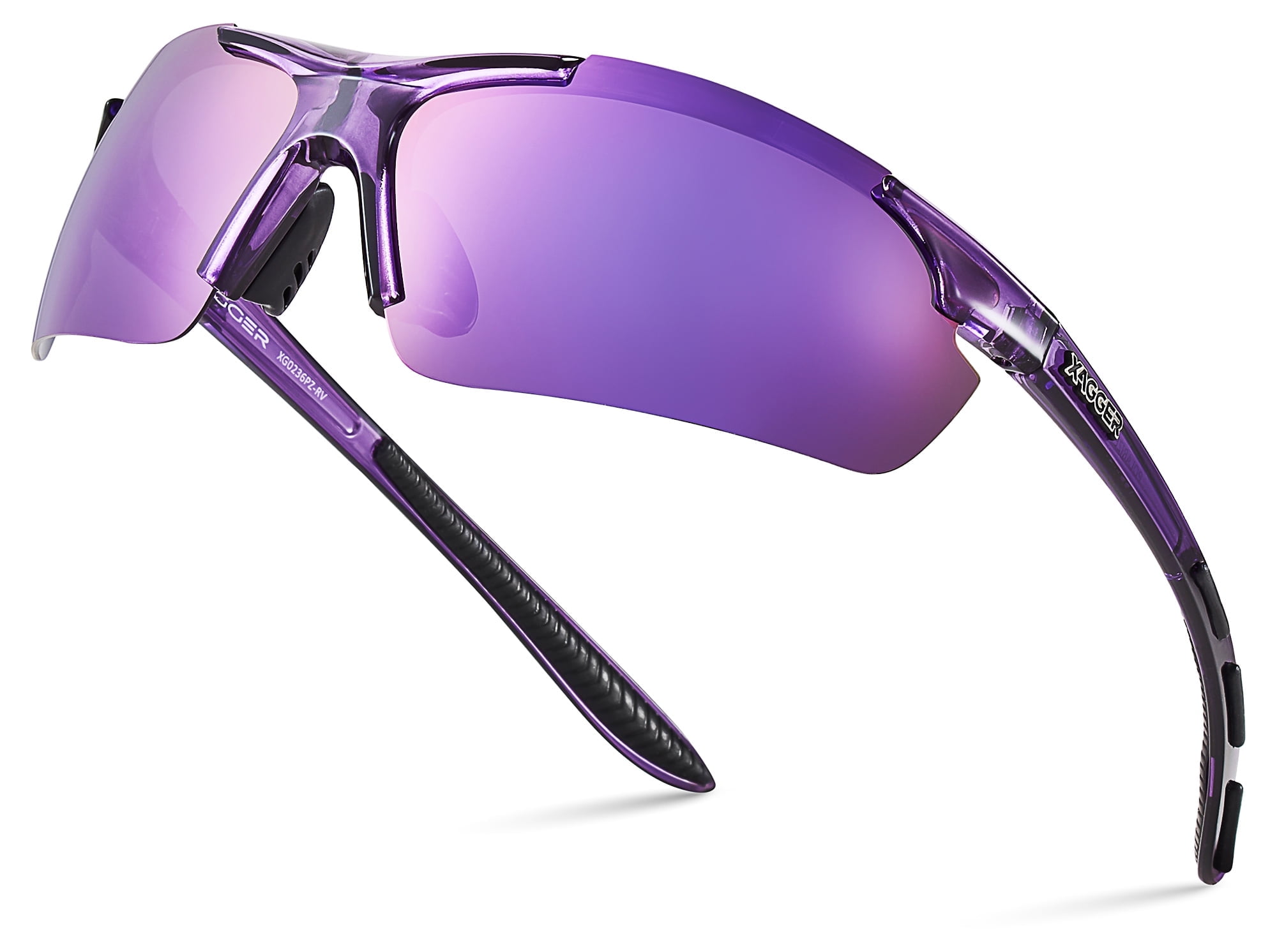 Xagger Polarized Sports Sunglasses for Men Women UV400 Wrap Around Sport Glasses