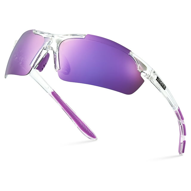 Xagger Polarized Wrap Around Sport Sunglasses for Men Women UV400