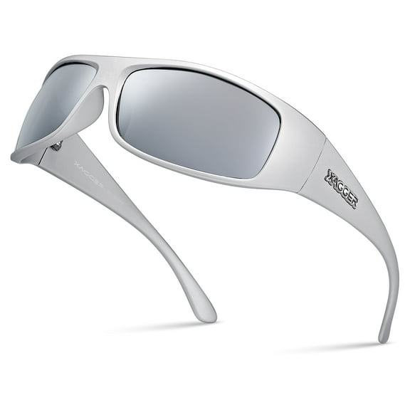 Xagger Polarized Wrap Around Sunglasses for Men Women Sports Driving Fishing Anti-Glare UV400 Sun Glasses