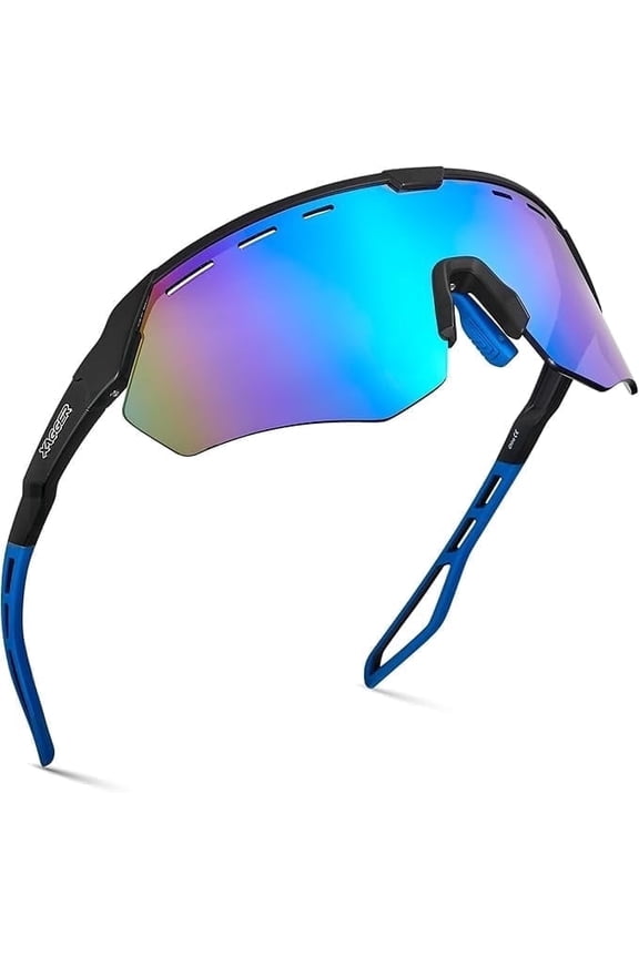 Sport Shield Sunglasses for Men Women Cycling Running Baseball UV400 Sun Glasses Wrap Around TR90 Frame