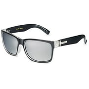 XAGGER Two-Tone Square Polarized Sunglasses for Men Women UV400 Mirrored Driving Fishing Golf Sun Glasses