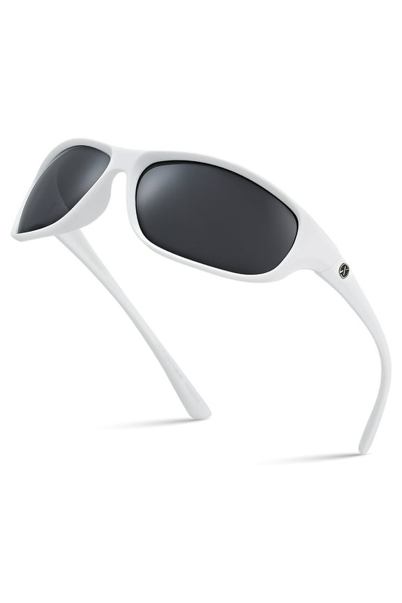 Wrap Around Sport Polarized Sunglasses for Men Women Running Driving Fishing TR90 Frame Glasses