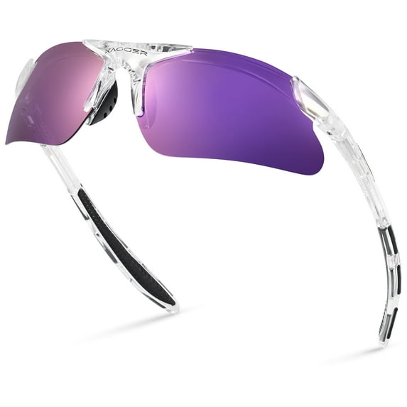 Xagger Youth Polarized Sports Sunglasses for Boys Girls Age 8-14 Kids Baseball Softball TR90 Frame Glasses