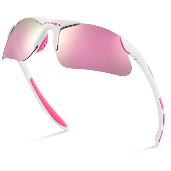 Xagger Youth Polarized Sports Sunglasses for Boys Girls Age 8-14 Kids Baseball Softball TR90 Frame Glasses