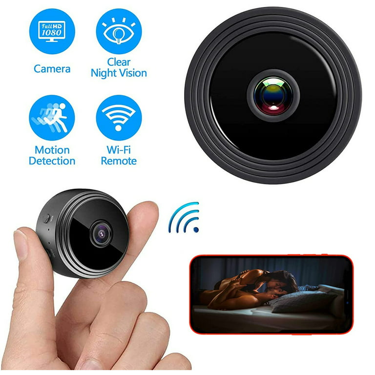 Wireless WiFi Camera, 1080P Full HD Surveillance Camera with 150 Degree  Wide Angle Lens, Built in Microphone and Speaker, Alarm Settings