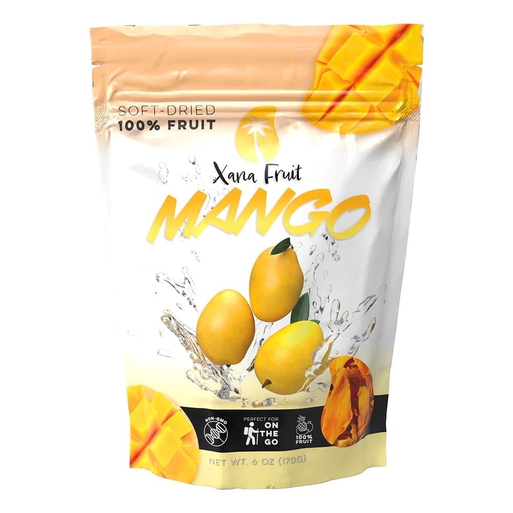 Xana Fruit Soft Dried Fruit - Mango Dried Fruit, 100% Fruit
