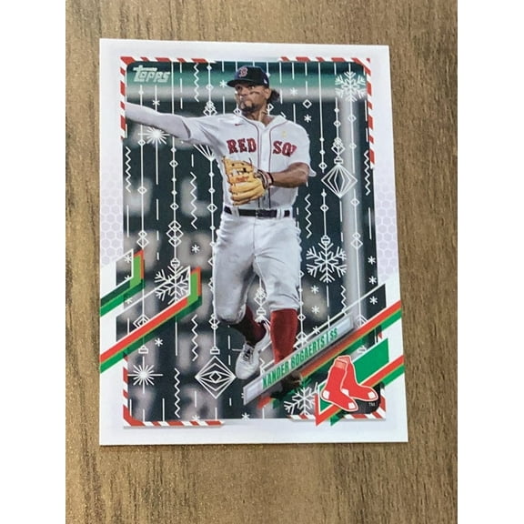 Topps 2021 Holiday Xander Bogaerts Boston Red Sox MLB Trading Cards