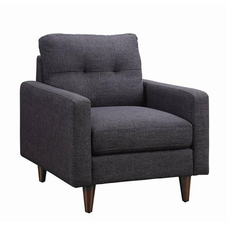 Xander Retro Grey Tufted Chair