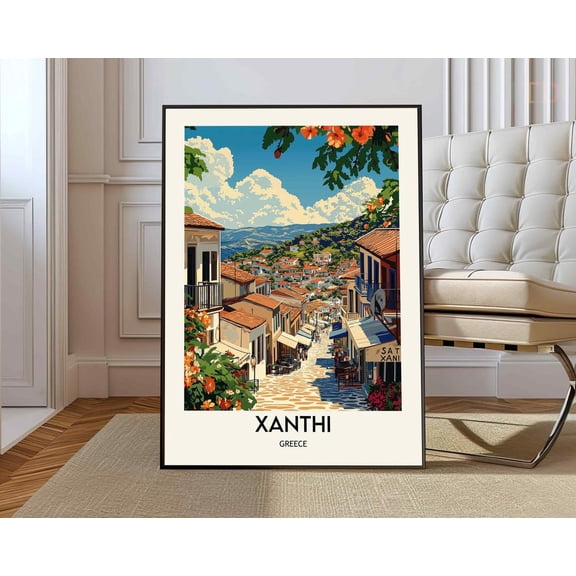 Xanthi Greece City Poster, Unframed Paper Poster 8x10in