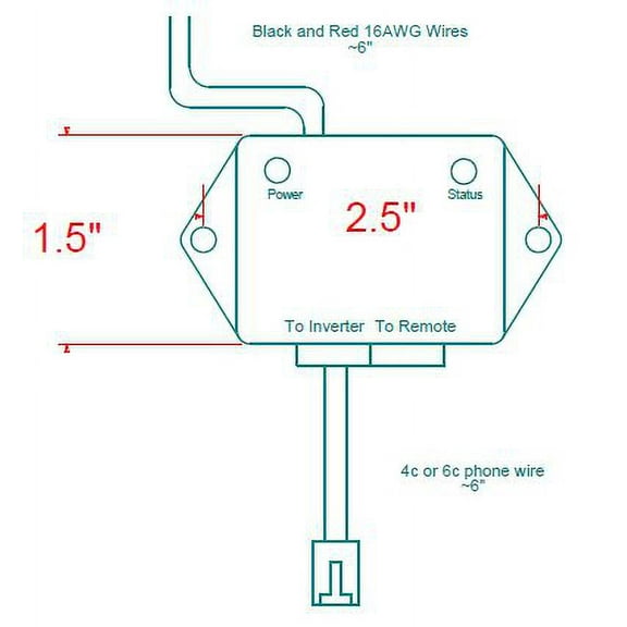 Xantrex 808900101 PROwatt SW Remote Switch Connector