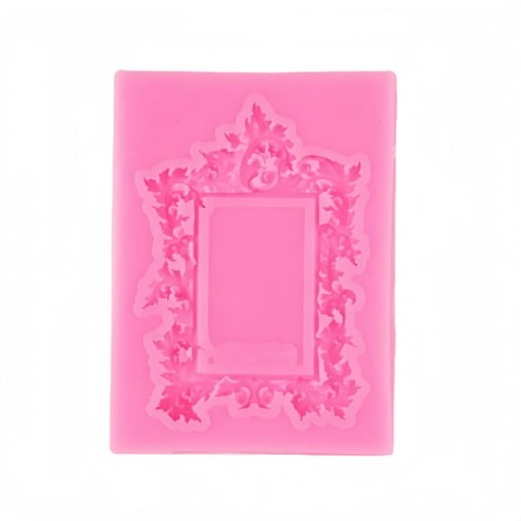 Xaoshaoyi European Style Hollow Frame Silicone Mold Vintage Pattern Design Flexible Reusable Easy Demold DIY Craft Tool For Soft Ceramic Resin Plaster Handmade Decoration Making