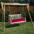 thumbnail image 1 of Xaoshaoyi Waterproof Porch Swing Cushion 60 x 40 in Replacement Outdoor Swing Cushions with Back Support Patio Swing Cushion for Outdoor Bench Furniture(Red), 1 of 6