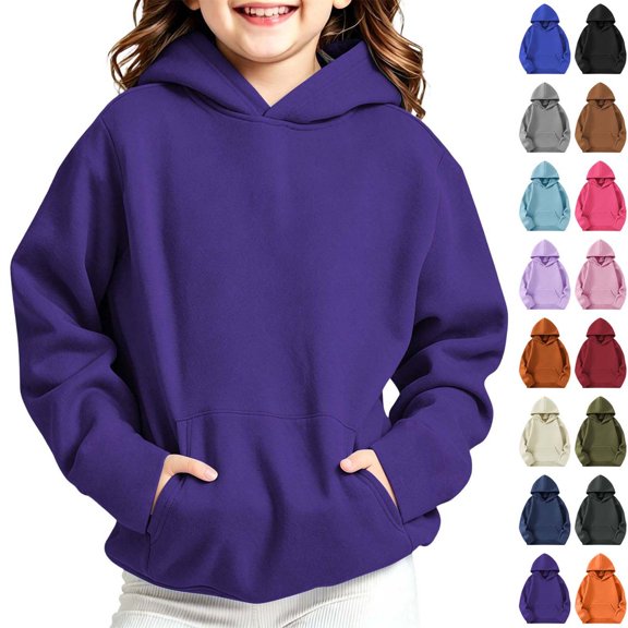 Xaqiouau Kids Hoodie Pullover Hoodie for Boys and Girls Youth Hooded Sweatshirt Long Sleeve Fleece Hoodie Casual Hoodies with Pocket