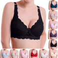 thumbnail image 1 of Xaqiouau Lace Bras for Women Full Coverage Underwire Bra Wide Strap Supportive Plus Size Comfortable Floral Lace Everyday Lingerie, 1 of 3