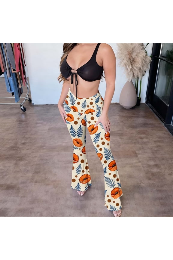 Women's Casual Shaping Flare Pants – High Waist Bodycon Hip-hugging Long Trousers