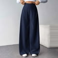 thumbnail image 1 of Xaqiouau Women's High Waist Wide Leg Pants Structured Waist Lightweight Soft Drapey Breathable Figure Flattering Comfy Trousers, 1 of 6