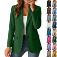thumbnail image 1 of Xaqiouau Womens Blazer Business Casual Two Button Long Sleeve Office Work Jacket Boyfriend Suit Jacket Lightweight Dress Blazer with Pockets, 1 of 8