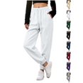 thumbnail image 1 of Xaqiouau Womens Jogger Sweatpants High Waisted Drawstring Lounge Pants Casual Athletic Joggers Soft Fleece Sweatpants with Pockets, 1 of 9