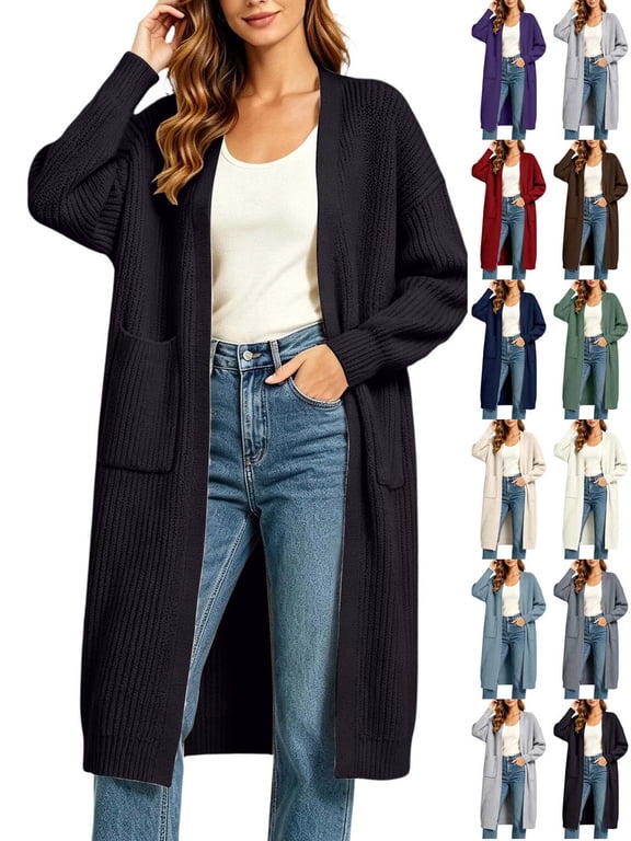Long's Long Open Cardigans for Women Sweaters