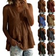 thumbnail image 1 of Xaqiouau Womens Sleeveless Tank Top Casual Loose Fit Flowy Tunic Summer Tiered Blouse, 1 of 7