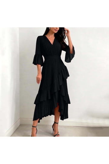 Shop Black Bell Sleeve Dresses for Stylish and Versatile Looks