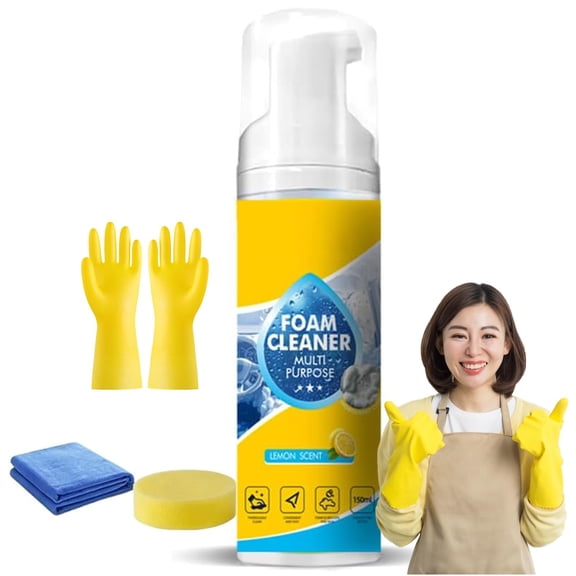 Xarivox Foam No Rinse Cleaner, Xall Multi Purpose Cleaner for All Surfaces