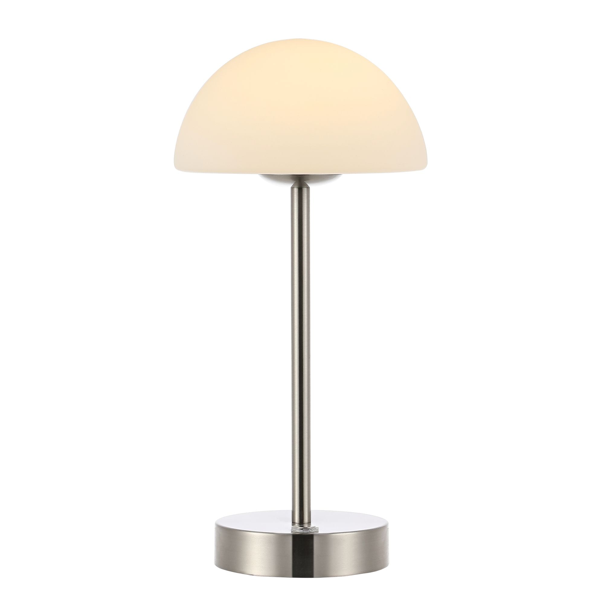 Xavier 12.5" Nickel Polished Cordless LED Buffet Lamp