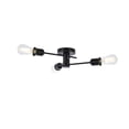 thumbnail image 1 of Xavier 3 lights flush mount in black, 1 of 3