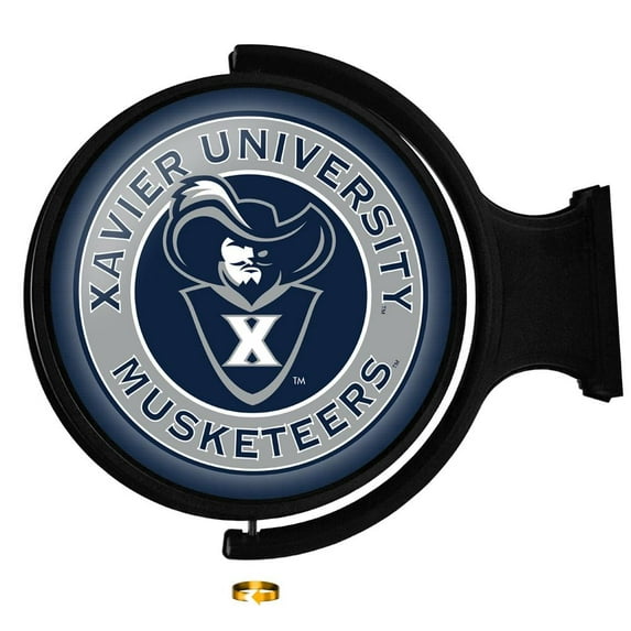 Xavier Musketeers 23'' x 21'' Team Mascot Illuminated Rotating Wall Sign