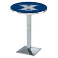 thumbnail image 1 of L217 - 36" Chrome Xavier Pub Table by Holland Bar Stool Co., 1 of 2
