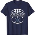 thumbnail image 1 of Xavier Musketeers Basketball Rebound Navy T-Shirt, 1 of 3