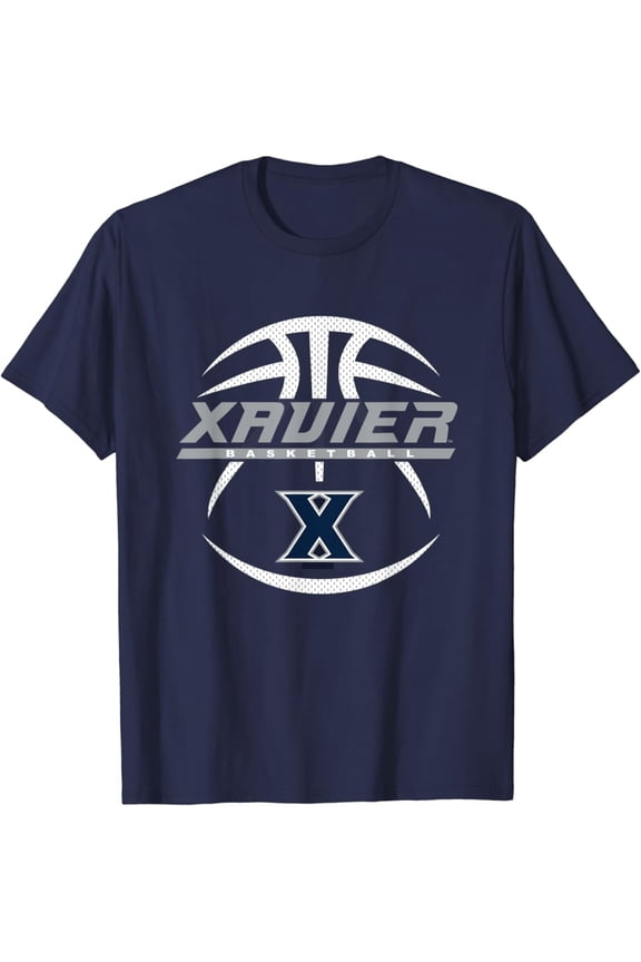 Xavier Musketeers Basketball Rebound Navy T-Shirt