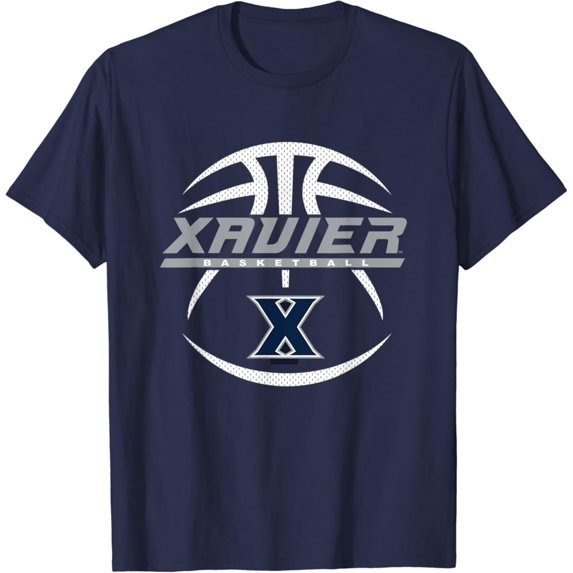 Xavier Musketeers Basketball Rebound Navy T-Shirt