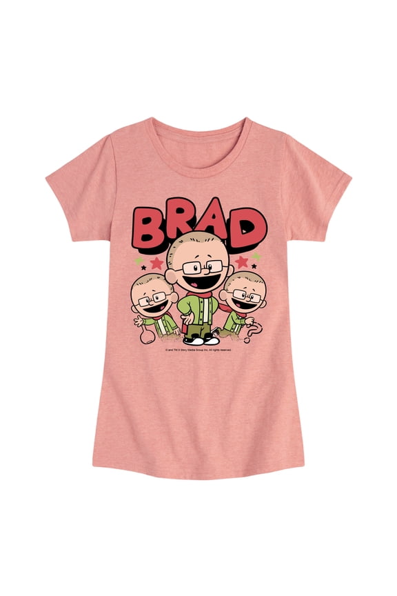 - Brad - Toddler And Youth Girls Fitted Short Sleeve Tee